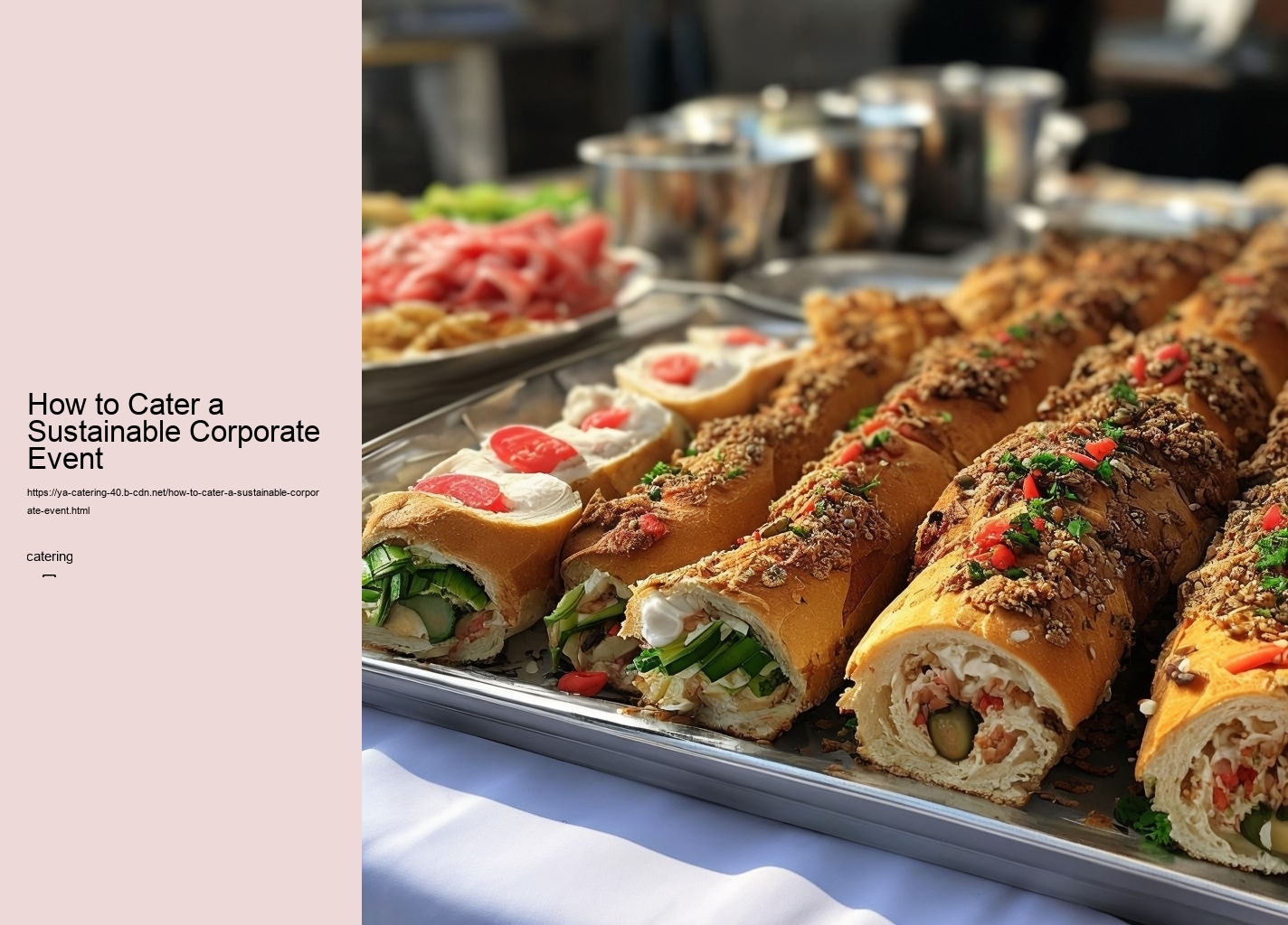 How to Cater a Sustainable Corporate Event